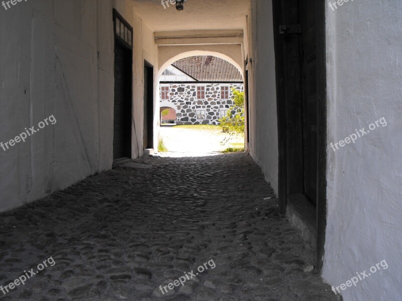 Stengång Cobblestone Castle Passage Stable