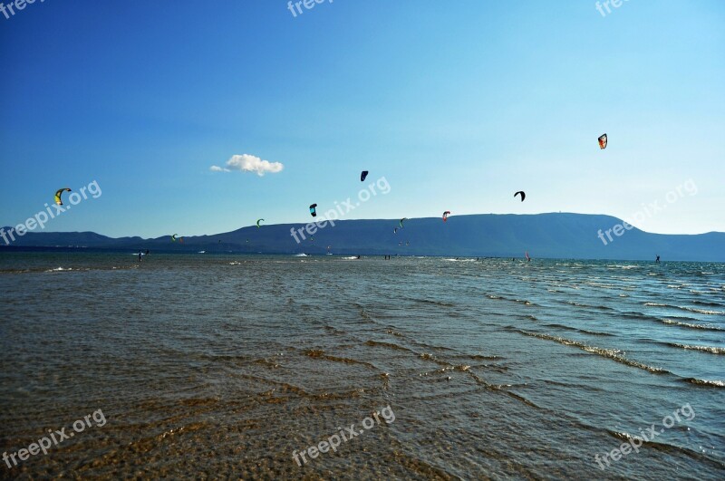 Kitesurfing Mouth Of The Neretva Croatia Water Kites