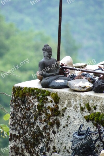 Statue Candle Religion Buddhism Free Photos