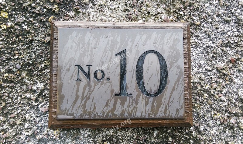 Ten Number Figure Plate Wall