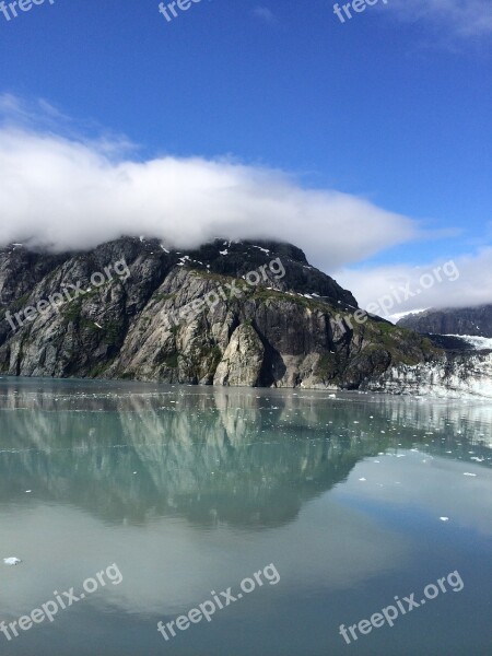 Alaska Glacier Sky Ice Landscape