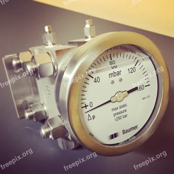 Pressure Pressure Gauge Baumer Instrument Industrial