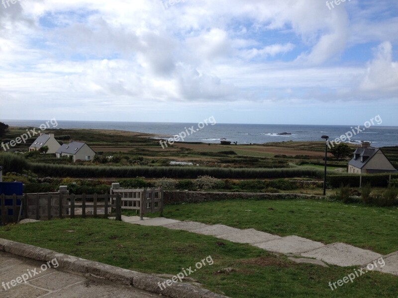 Brittany Isle Of Batz House Sea Seaside