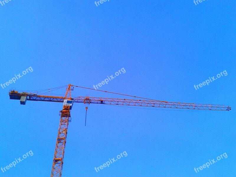 The Lift Crane Building The Work Of The Machine