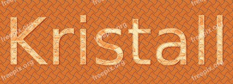 Orange Gloss Font Crystal Note