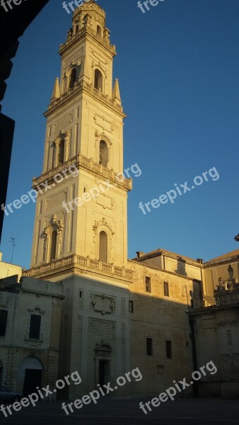 Lecce Campanile Piazza Duomo Historical Centre Puglia