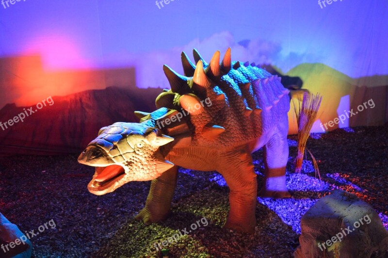 Dinosaur Animal History Neon Lights Figure