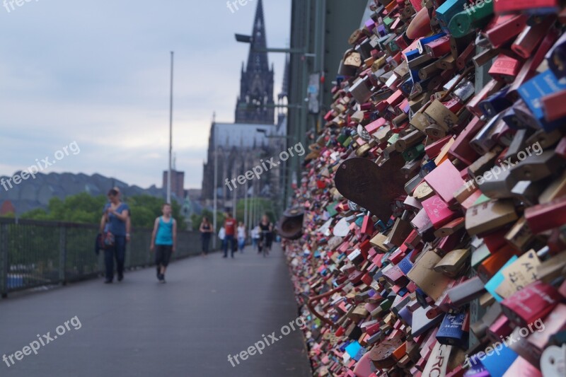 Cologne Castle Love Castle Hohenzollern Bridge Castles