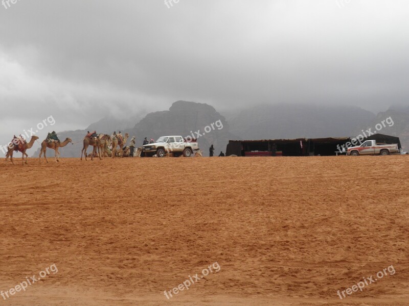 Wadi Wadi Rum Sand Jordan Desert