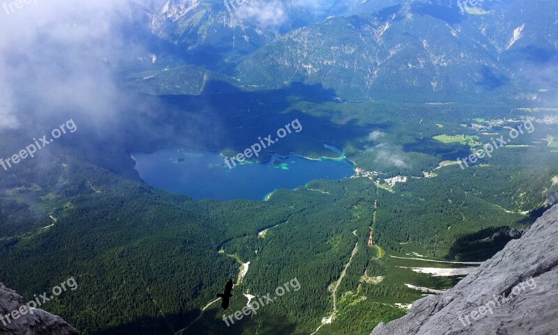 Mountain Hiking Vacations Lake Bergsee Bird