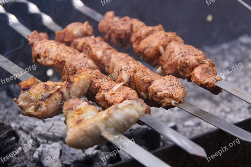 Shish Kebab Food Picnic Grill Bbq