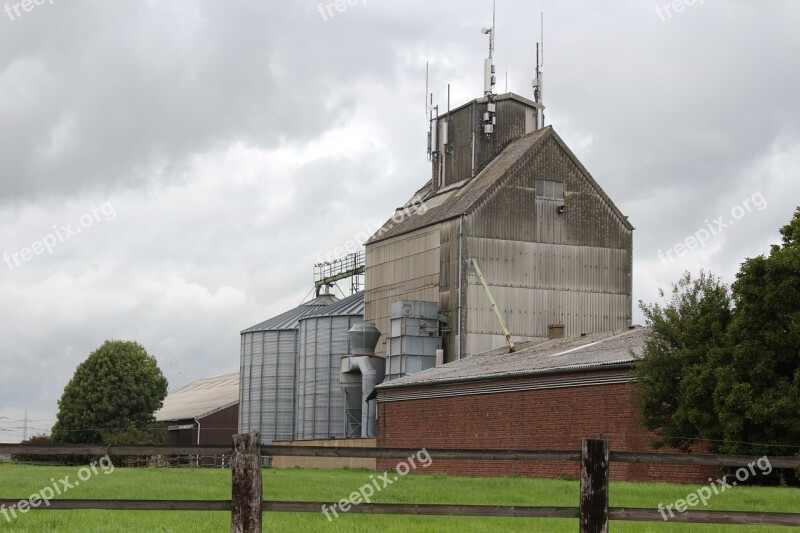 Silo Farm Bauer Farmer Agriculture