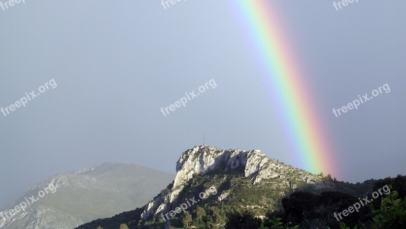 Rainbow Mountain Pego Landscape Nature