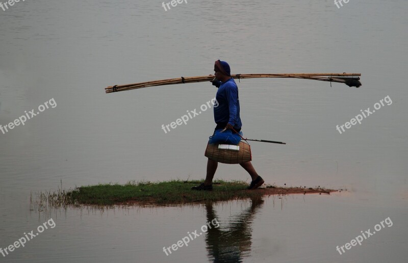 Going To Work Walking Island Lake Work