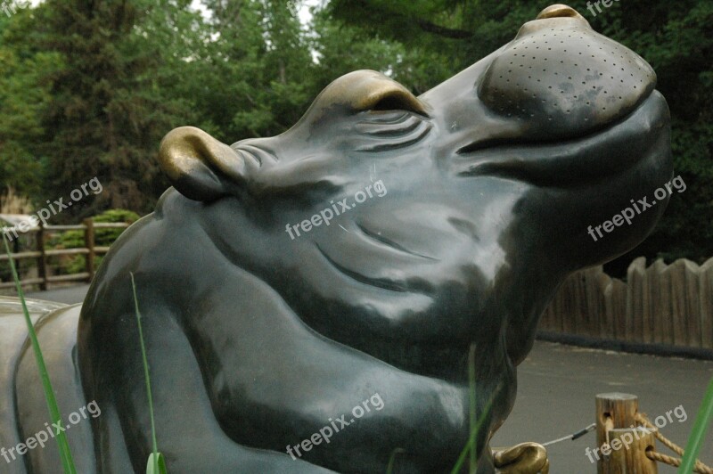 Hippo Zoo Statue Free Photos