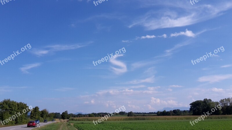 Clouds Blue Sky Letter S