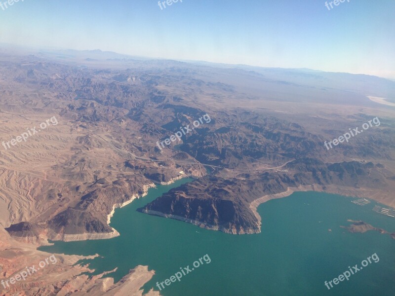 Airplane Lake Flight Mountains View