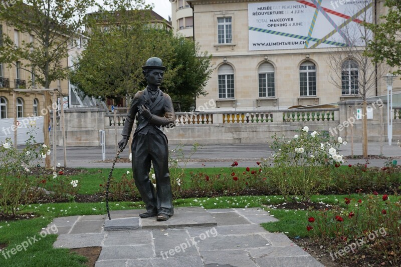 Charly Chaplin Sculpture Vevey Switzerland Museum