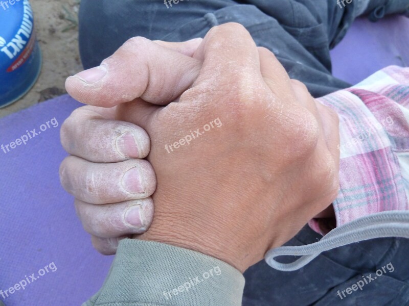 Hands Shaking Hands Hike Trip Dust