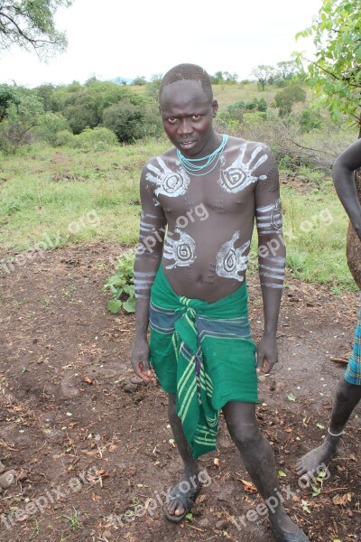 Man Ethiopia Omo Valley Africa