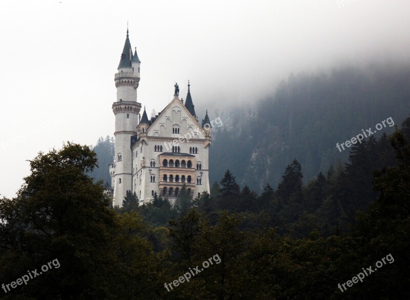 Castle Fog Kristin Bavaria Füssen