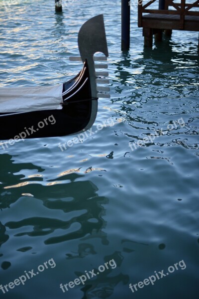 Water Gondola Venice Reflection Lagoon