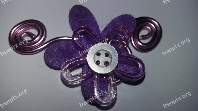 Flower Decoration Button Diy Crafts