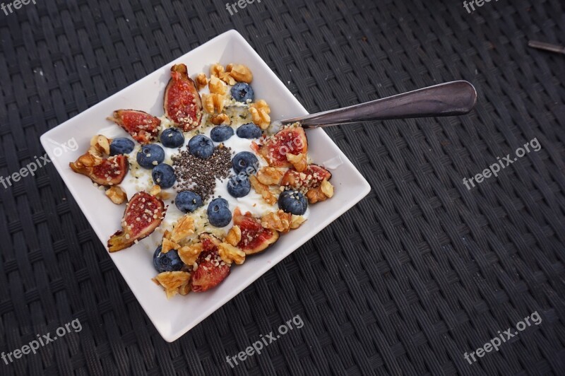 Breakfast Muesli Food Cereals Berries