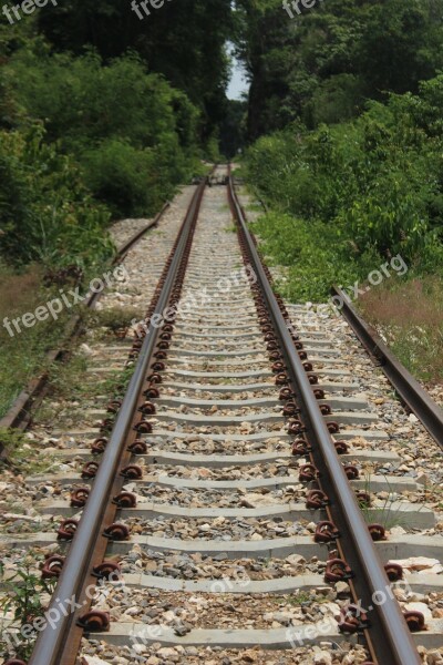 Railway Parallel Tracks Railroad Infrastructure