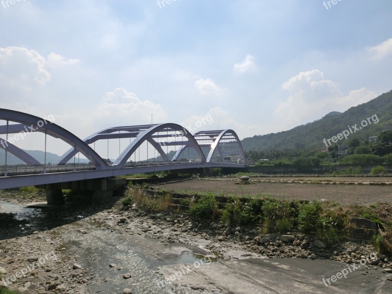 Jiaxian Dist Kaohsiung City Taiwan River Bridge