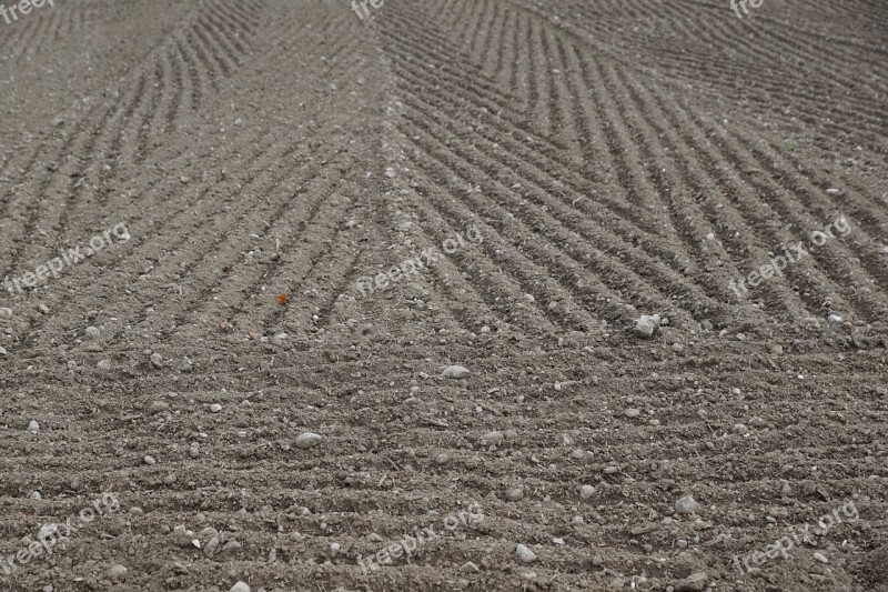 Earth Arable Field Grey Black