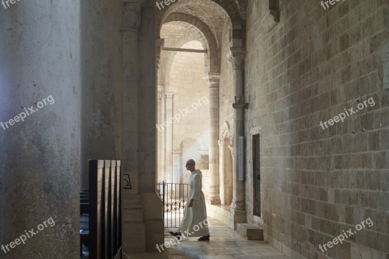 Abbey Monastery Church Romanesque Pillar