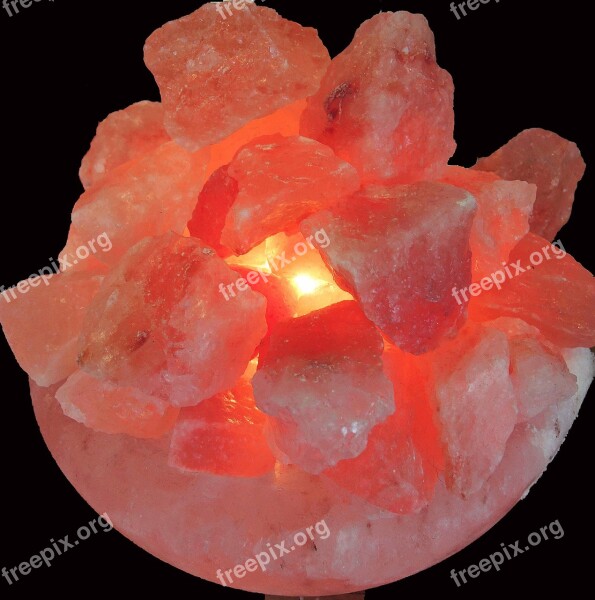 Rock Salt Light Himalayas Minerals Ionizer Beauty