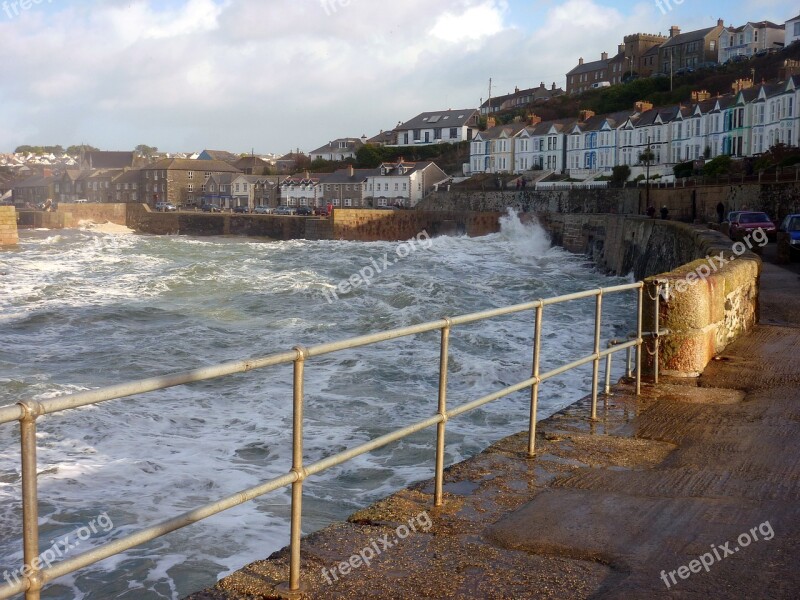 England Cornwall Porthleven United Kingdom Sea