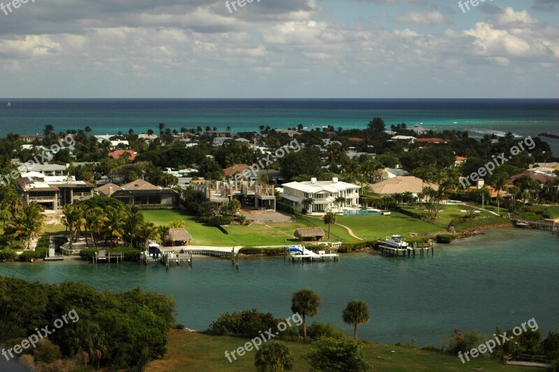 Intracoastal Waterway Jupiter Florida Ocean