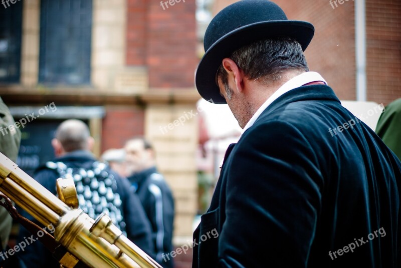 Man Hat Back Festival Gothic