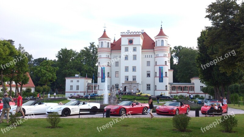 Castle Atmosphere Car Meeting Corvette Tour Romantic