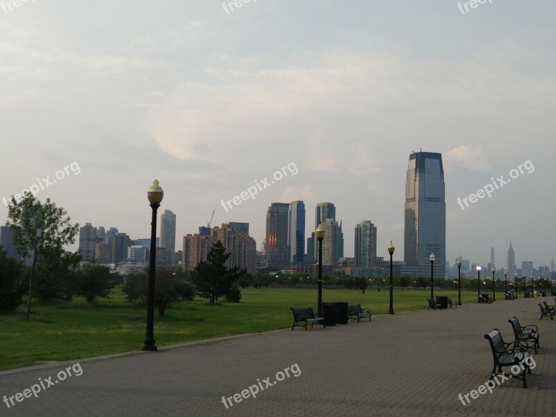 Liberty State Park Jersey City Skyline Park Walk