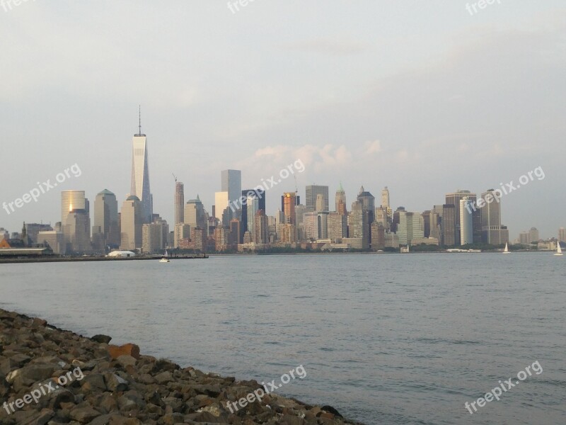 Jersey City Liberty State Park Skyline Big City