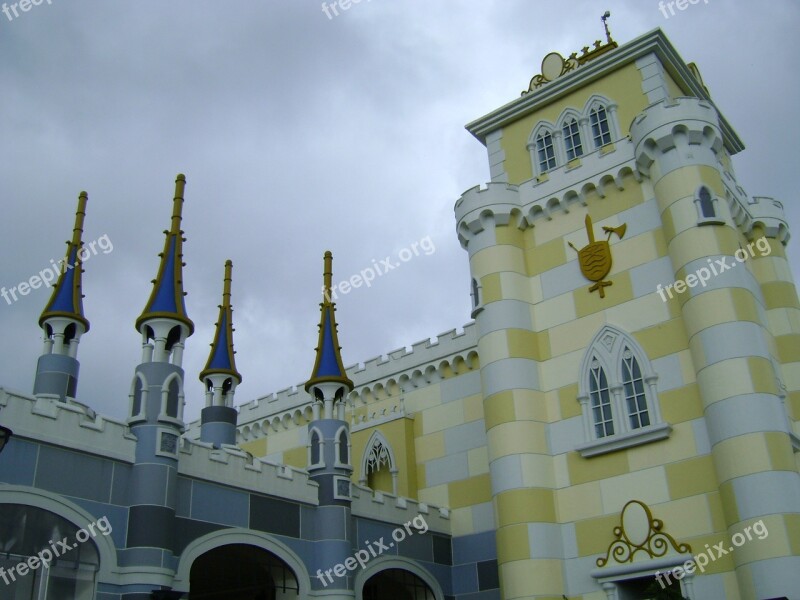 Cloudy Castle Sky Tourism Building