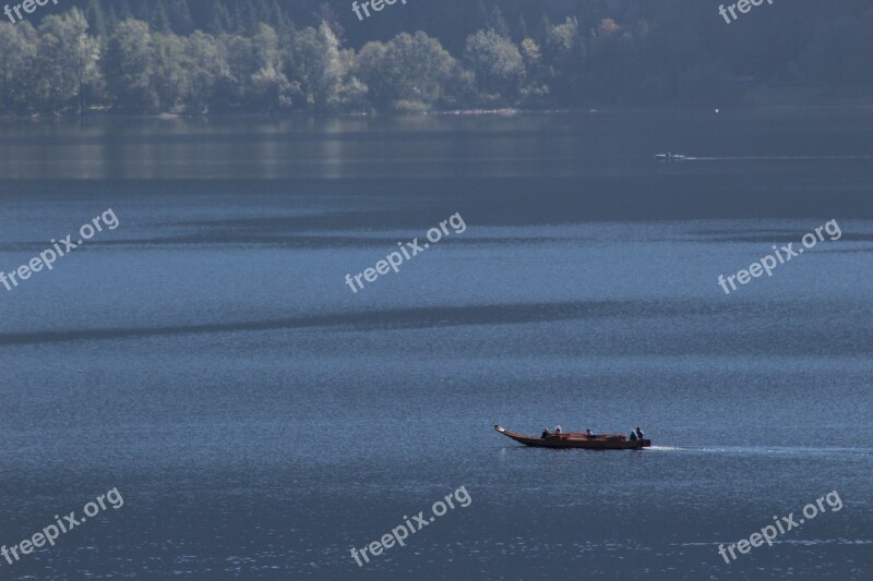 Lake Hallstättersee Lake Zille Boat Free Photos