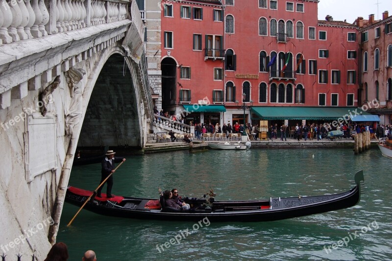 Venice Rialto Italy Canal Europe