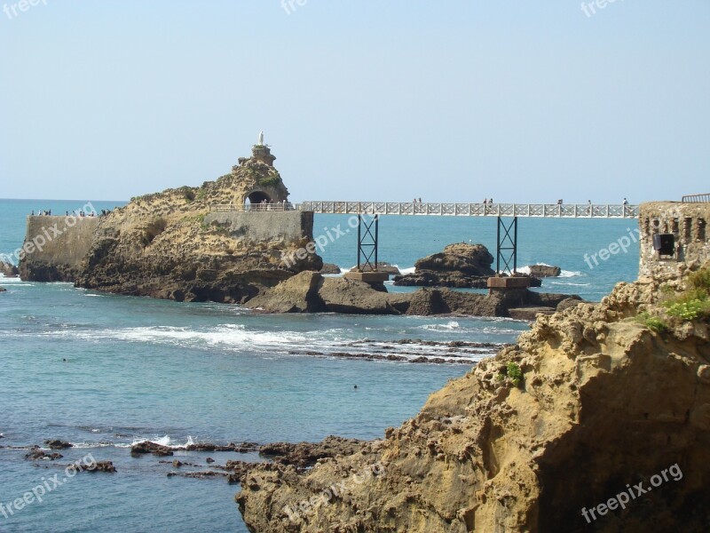 Landscape Together To The Biarritz Bridge