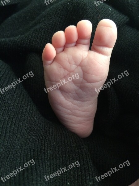 Foot Baby Tors Toe New