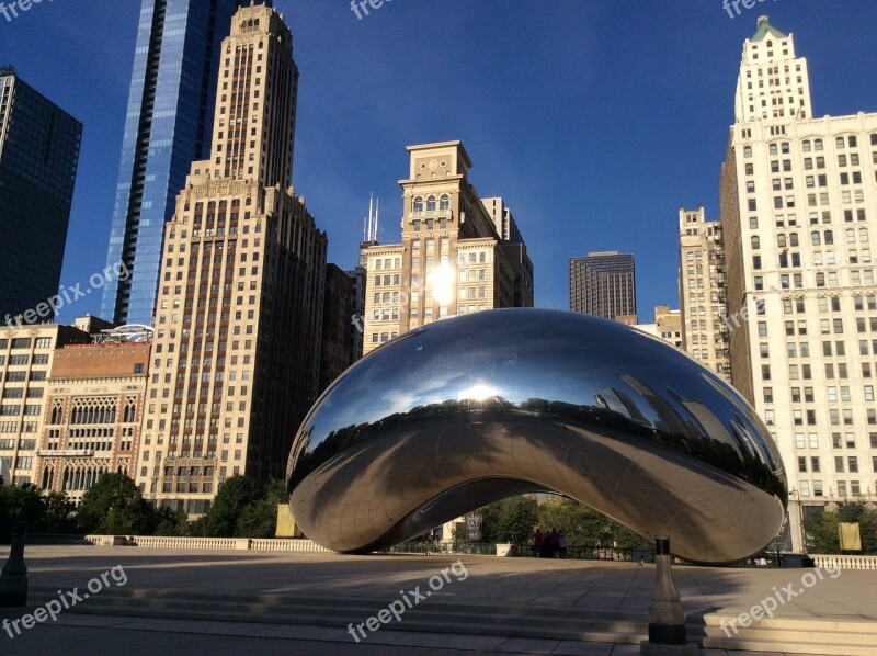 Chicago Millennium Park Sculpture Architecture Illinois