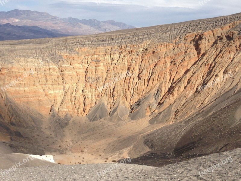 Death Valley Crater Dry Desert