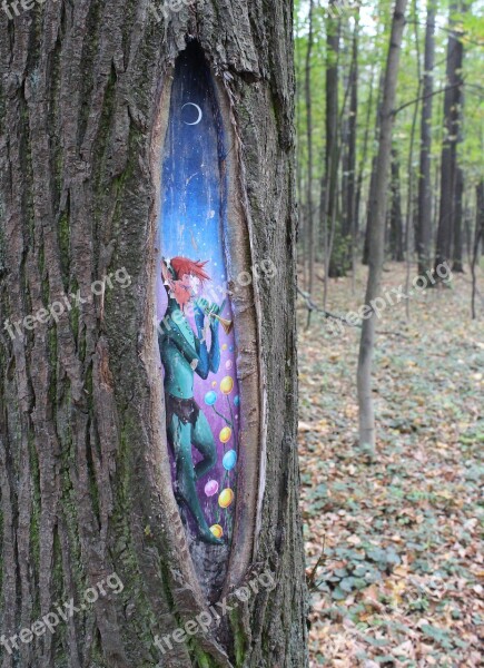 Elf Tree Hollow Flute Forest