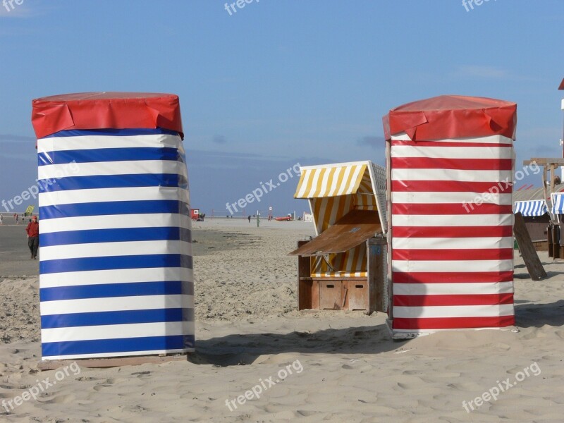 Beach Chair Island Borkum Sky Travel