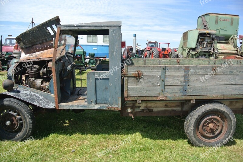 Truck Vintage Car Exhibition Transport Vehicle