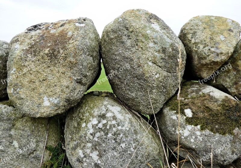 Dry Stone Rocks Natural Surface Geology